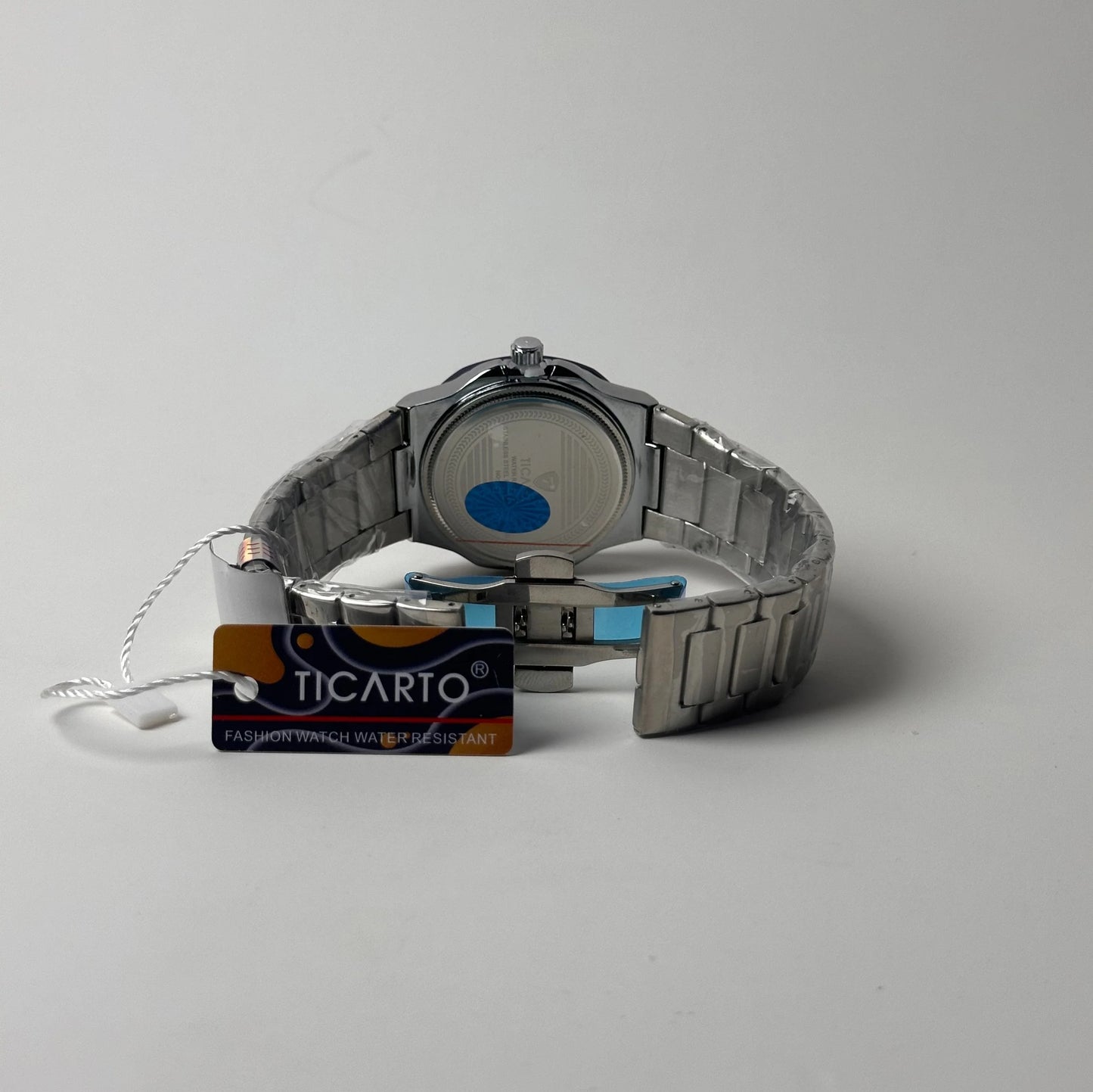 Ticarto Men’s Blue Dial Stainless Steel Watch