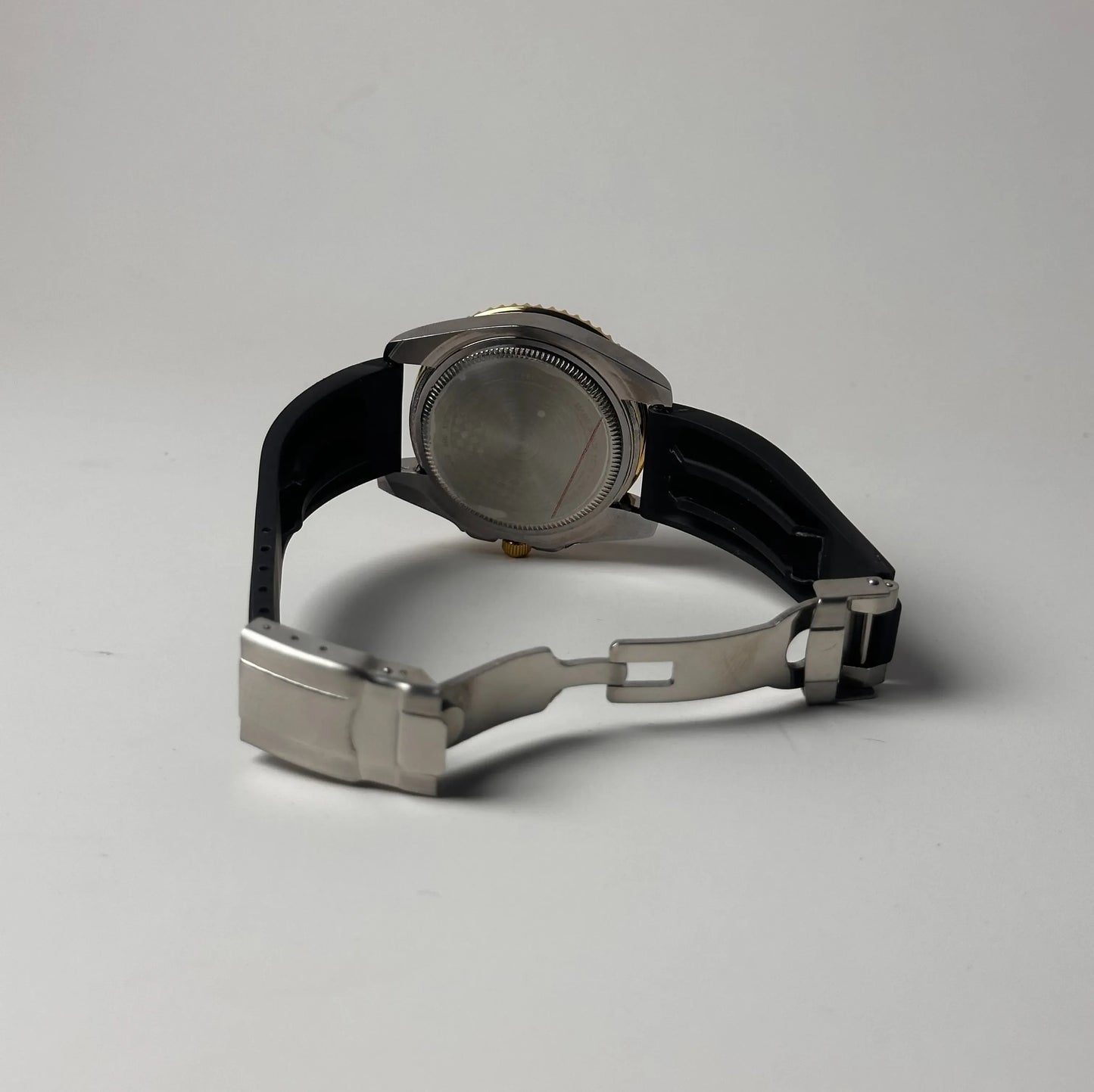 Rolex GMT‑Master II “Black‑Gold-Green” – Rubber Strap