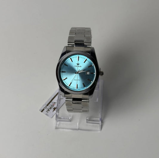Viokai Men's Tiffany Blue Dial Watch