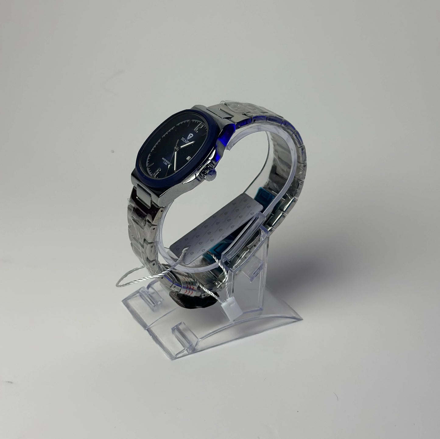 Ticarto Men’s Blue Dial Stainless Steel Watch