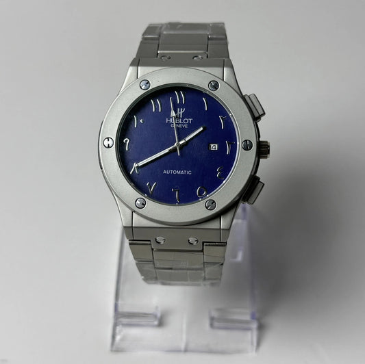 Hublot Men’s Blue Dial Stainless Steel Watch